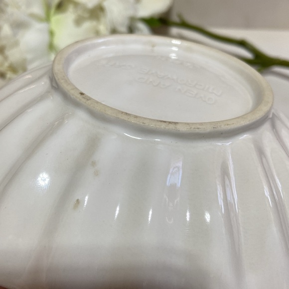 Vintage Ceramic Scallop Sea Shell Oven&Microwave Save Baking Dish Bowl Plate - Picture 9 of 17